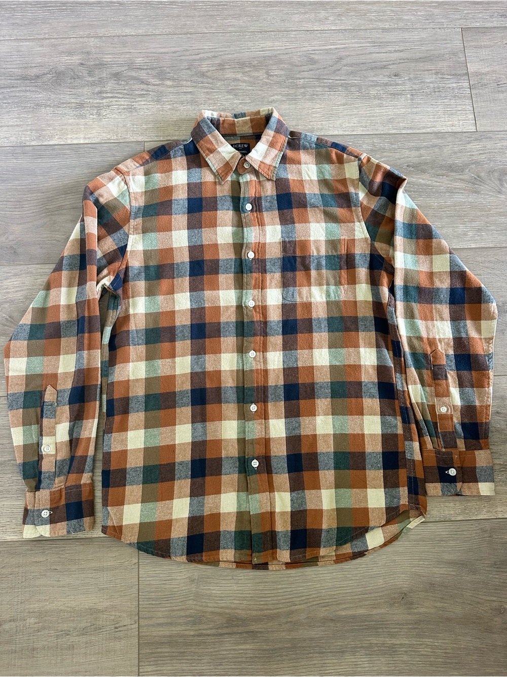 J. Crew Factory Men's Plaid Button-Down Flannel Shirt